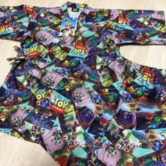 新品トイストーリー子供用甚平120cmディズニー男の子浴衣お祭り