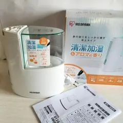 美品★アロマの香り　加熱式加湿器 0.8L 取説付 インフルエンザ予防