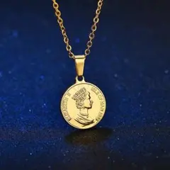 【歴史と輝きを胸に、あなたのスタイルを引き立てる】コインネックレス