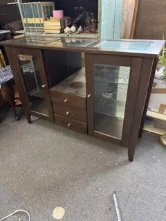 M445 IDC大塚家具 ガラスキャビネット - メルカリ