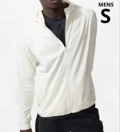 (MENS)ドライEXUVカットフルジップパーカ　S オフホワイト