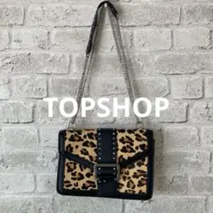 TOPSHOP ショルダーバッグ レオパード　黒のサムネイル