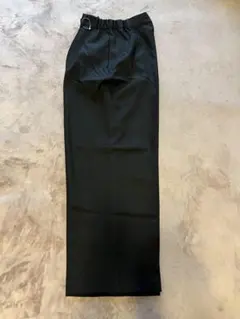 黒 ワイドパンツ ウエストゴム入り