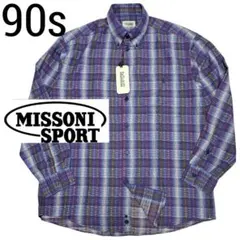90s デッドストック ミッソーニ スポーツ ジャガード グラデーション シャツのサムネイル