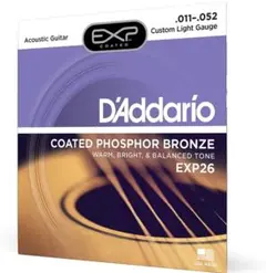 D'Addario EXP26 アコースティックギター弦 4セット