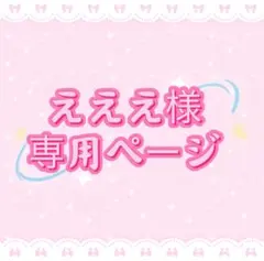 えええ様専用ページ