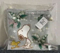しゃんしゃん！フェイラー　スヌーピー　ピュールミュゲフラットポーチ スヌーピーとお花がかわいい「FEILER(フェイラー)」コラボ第6弾が西宮