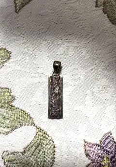 ハワイ　シルバー彫刻ペンダント 約3cm プルメリアピアスセット