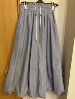 バルーンスカート　ブルー　ストライプ　Fetchcollection nohea