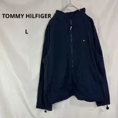TOMMY HILFIGER◇トミーヒルフィガー　ナイロンジャケット【L】紺