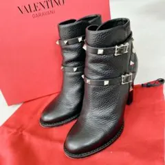 美品VALENTINO ヴァレンティノ スタッズ ショートブーツ ブーティ 36
