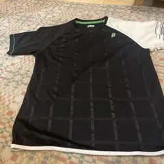 Prince 半袖Tシャツ 黒/白 メンズ　Mサイズ