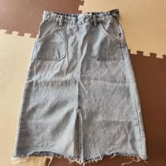 訳あり デニムスカート L