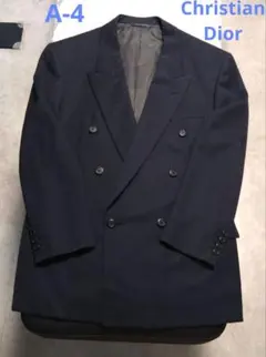 A- 4 Christian Dior ダブル テーラード　ブレザー　ネイビーのサムネイル