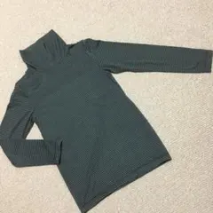 ユニクロ ヒートテック　黒×グレー　女の子　120㎝