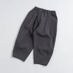 【新品】BREEZE ワイドタックパンツ 10分丈 チャコール 130
