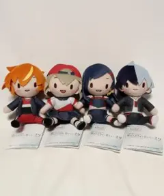 プロジェクトセカイ　ふわぷち　ミニぬいぐるみ　東雲、青柳、小豆沢、白石