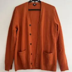 UNIQLO オレンジ カーディガン Lサイズ