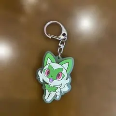 ポケモン　ニャオハ　リールキーホルダー