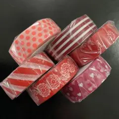 カモ井 ＊ 赤系 マスキングテープ セット