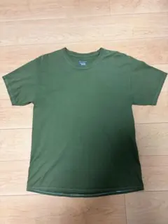 Champion チャンピオンカーキ グリーン Tシャツ L US古着