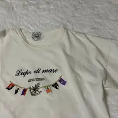 SINA COVA シナコバ 半袖 Tシャツ L ホワイト 刺繍 マリンフラッグのサムネイル