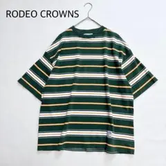 ロデオクラウンズ ボーダー オーバーサイズ ワイドTシャツ カットソー ロンTのサムネイル