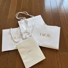 Dior ロゴ入りショッピングバッグ 4点セット