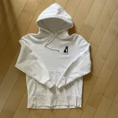 サッカージャンキー ￼Mサイズプルオーバー　パーカー　ホワイト