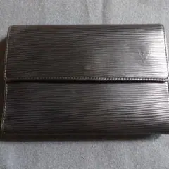 【ルイヴィトン 】エピレザー 三つ折り財布 黒