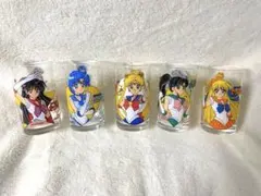【美品】セーラームーン グラス 5個セット　レトロ