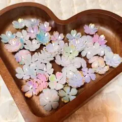 カラフル❤️紫陽花ひな祭りルナドライフラワー 1～2.5cm 30枚+α