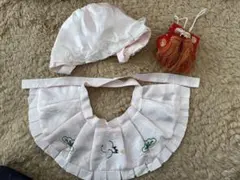 【お宮参り用】スタイ、帽子、御守り3点セット