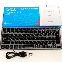 iClever ワイヤレスキーボード Bluetooth＆2.4G DK02