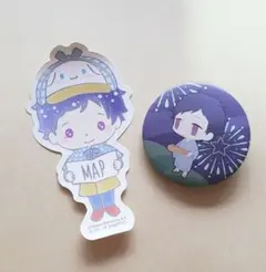 あんさんぶるスターズ！伏見弓弦缶バッジ・シールセット