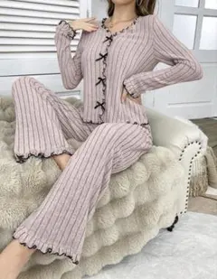 SHEIN ルームウェア ダスティピンク レディース M～Sサイズ