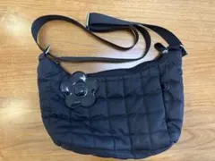 【MARY QUANT マリークヮント】ショルダーバッグ 黒 キルティングのサムネイル