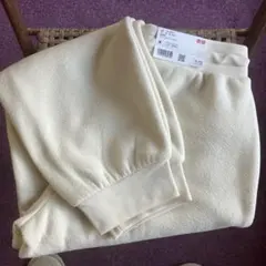 UNIQLO フリースイージーパンツ M オフホワイト