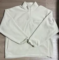 UNIQLO フリースオーバーサイズハーフジッププルオーバー ベージュ