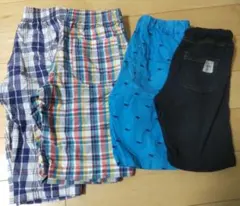 【男の子 まとめ売り】 130センチ ハーフパンツ4枚