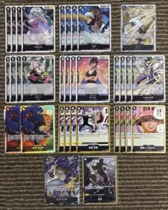 ワンピース カード　エッグヘッドクライシス　黒デッキ　 R以下 4コン　SR付き