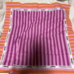 マリメッコ⭐︎正規品⭐︎スカーフ⭐︎新品未使用タグ付きピンク✖️オレンジ ルックインド製