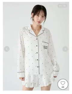 GELATO PIQUE ドット柄パジャマセット