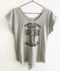 【新品】チチカカ TITICACA ドルマン Tシャツ フリーサイズ グレー Fのサムネイル