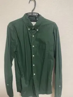 AMERICAN EAGLE 緑色スリムフィットシャツのサムネイル