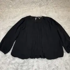 特価】PSFA パーフェクトスーツファクトリー　ブラウス　長袖　ブラック　S