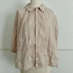 6(ROKU) SHERRING SHIRT 半袖 ベージュ - メルカリ