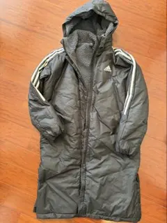 adidas 黒 ダウンコート ベンチコート