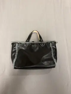 DIESEL デニム レザー ハンドバッグ リバーシブル