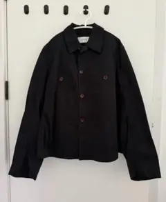 LEMAIRE ブラック カバーオール ジャケット XL
